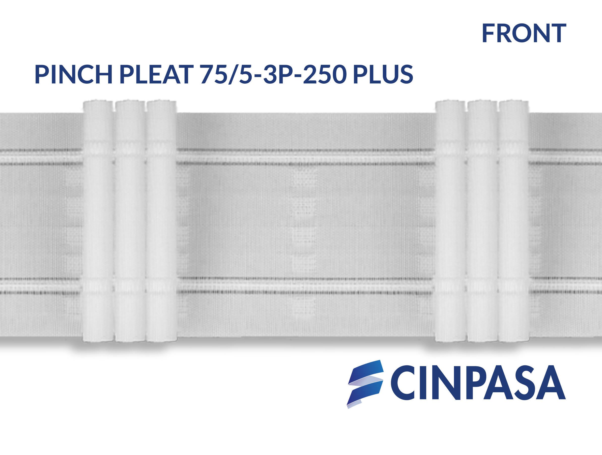  Cinta fruncidora Pinch Pleat - 3 Pliegues 